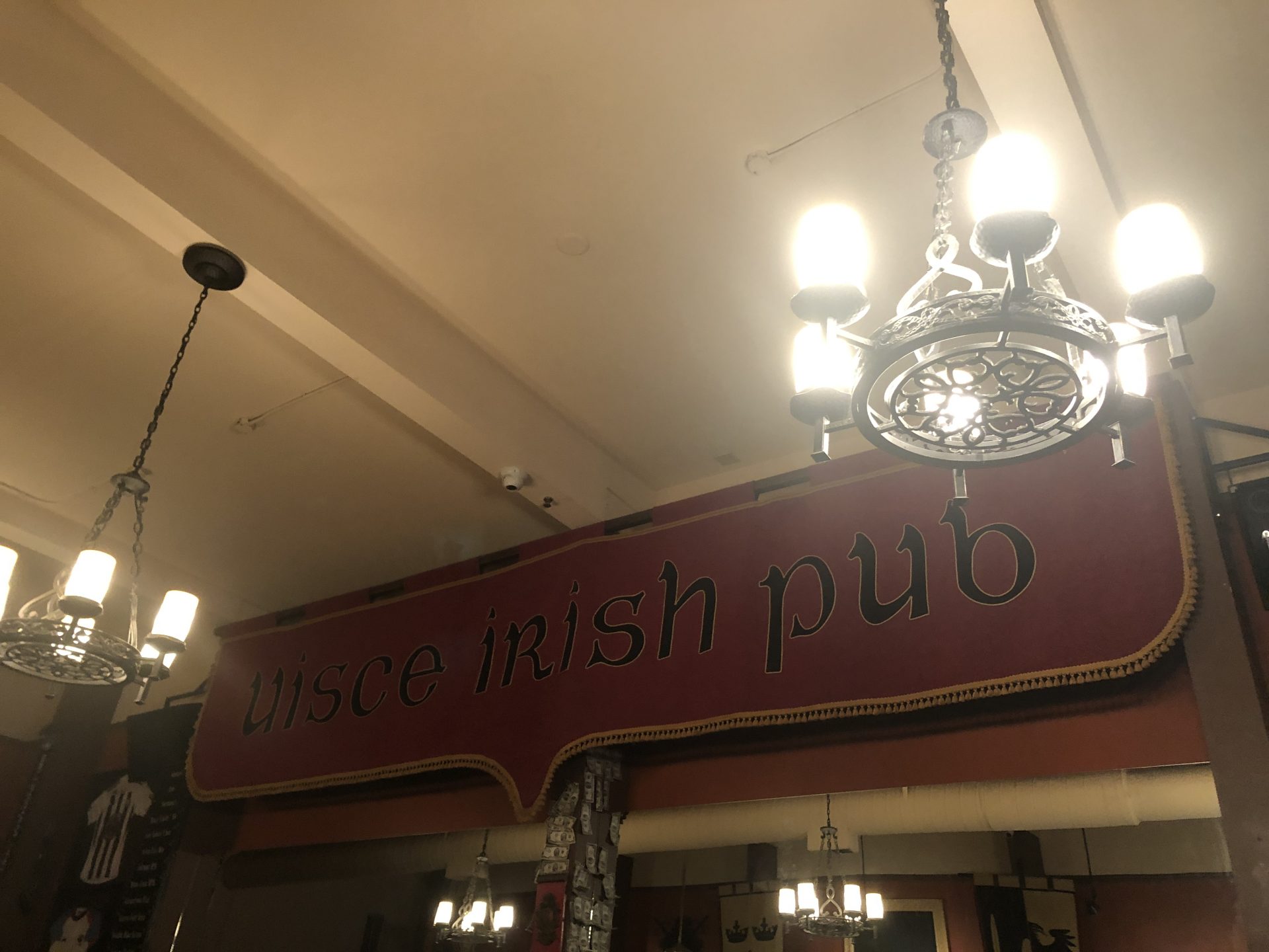 Uisce Irish Pub sign